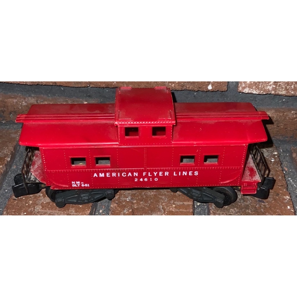 American Flyer Lines 24610 Red Caboose S Scale A.C. Gilbert Vintage 1951 NMH BLT